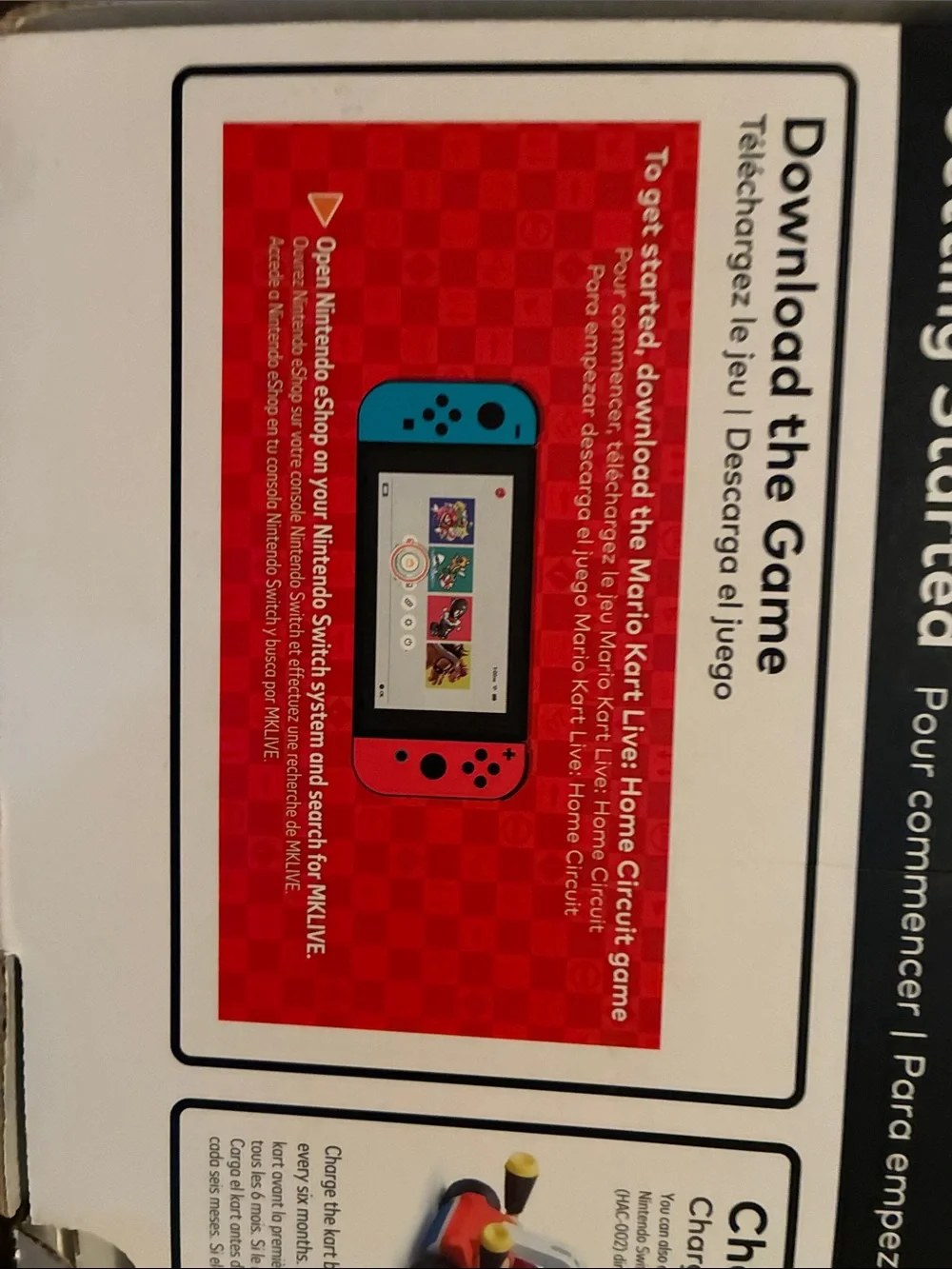 Nintendo Mario Kart Live Home Circuit with Red Kart and Blue/Orange Joy‑Con